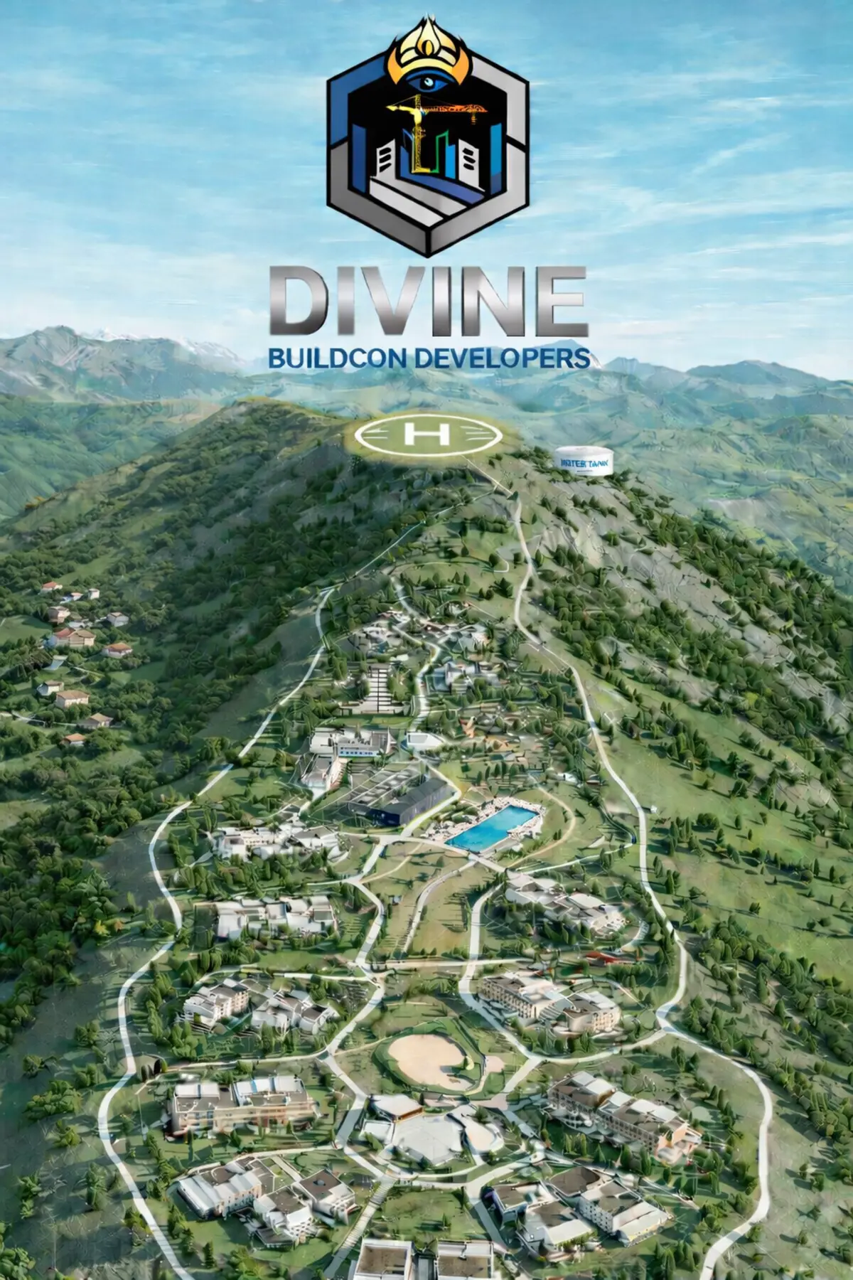 Architectural visualization of upcoming luxury project